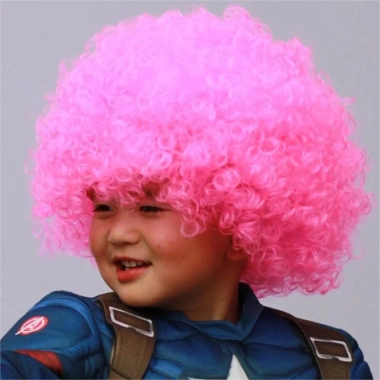 Wig tóc giả cầu vồng nổ đầu - Đồ chơi chú hề hài hước cho lễ hội, cosplay giá 46k