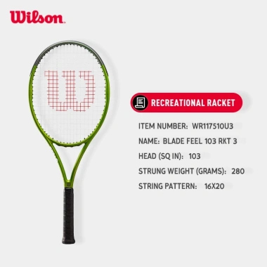 Wilson Blade Feel 103 Vợt Tennis Căng Dây WR117.510U - Độ Chính Xác Cao, Mềm Mại, Giá 2.754.000₫