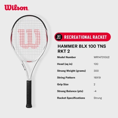Wilson Hammer BLX 100 Vợt Tennis Đã Căng Dây - Giá chỉ 3.624.000 VND, kiểm soát tuyệt vời