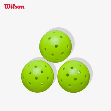 Wilson Max 40 Outdoor Bóng Pickleball 3 Cây Green - Độ Bền Cao, Giá 339k