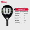 Wilson Optix V1 Black – Vợt Padel WR181.611U2 Giá giảm 35% chỉ 3.499.000₫ 6