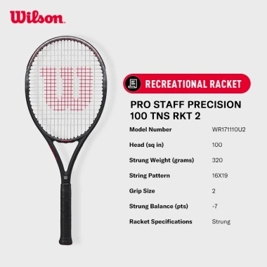 Wilson Pro Staff Precision 100 TNS RKT 2 Căng Dây - Giá ưu đãi 3.999.000đ