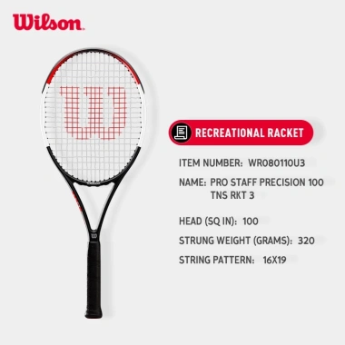 Wilson Pro Staff Precision 100 Vợt Tennis Căng Dây WR80.110U - Giá Gốc 4.034.520, Giảm 20% còn 3.202.000
