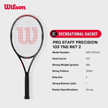 Wilson Pro Staff Precision 103 TNS RKT Căng Dây - 3.499.000 VNĐ, giảm 1.0 triệu