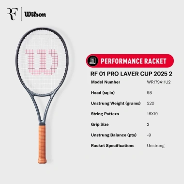 Wilson RF01 Pro Laver Cup 2.025 Vợt Tennis WR179.411U Chưa Căng Dây 10,699,000₫