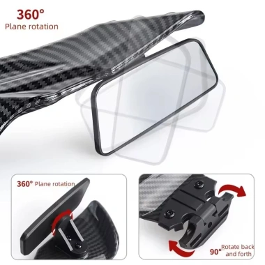 Winglet fairing gương chiếu hậu cho Honda CBR650R, Yamaha R1‑R6 – giá 410.300₫