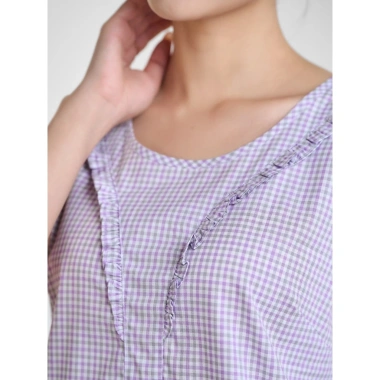 WINNY Bộ đồ mặc nhà Woven quần lửng không tay - Giá chỉ 235.000, thoải mái, mềm mại 5