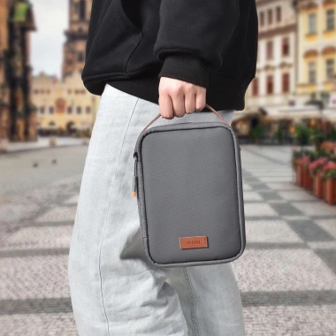 WIWU Minimal Tech Pouch - Túi đa ngăn phụ kiện công nghệ, sạc, cáp, chuột, pin dự phòng, giá 249.000đ