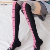 Woada Chân Gà Nữ Đầu Gối Dài Tất Hoạt Hình 3D In Cotton Móng Vuốt Đùi Tất Cao Giá 54.972₫