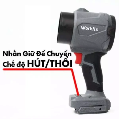 WORKFIX WF-BS1.000G Máy Thổi Đảo Chiều Hút Bụi, Pin, Không Than - 550.000 VND