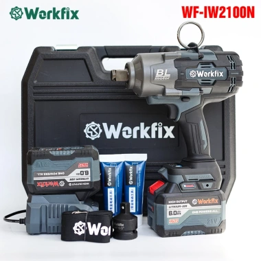 WORKFIX WF-IW2.100N Máy Bắn Bulong Auto Stop 2.100N Không Chổi Than - Mở Vặn Ốc Xe Tải Giá Ưu Đãi 2,898,000₫
