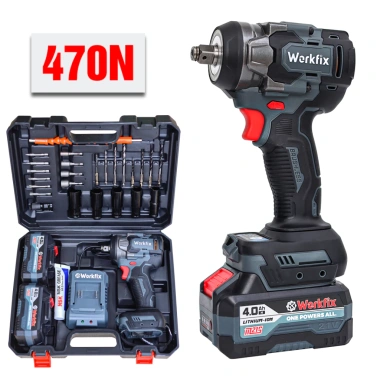 WORKFIX WF-IW470N Siết bulong 2 trong 1, Động cơ không chổi than, Lực siết 470N.m - Giá ưu đãi 594.000 VND 6