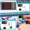 WOTAO BM730 Đồng hồ đo điện áp 3in1 Vôn kế kỹ thuật số 4 chữ số, Ampe kế đa chức năng có còi, hiển thị tinh chỉnh Vo thấp - 254,100₫