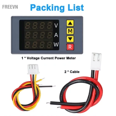 WOTAO BM730 Đồng hồ đo điện áp 3in1 Vôn kế kỹ thuật số 4 chữ số, Ampe kế đa chức năng có còi, hiển thị tinh chỉnh Vo thấp - 254,100₫