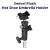 Wss Xoay Flash Hot Shoe Umbrella Giá Đỡ Đèn Studio Type E Chân Đế 1/4 & 3/8 Đa Năng 7