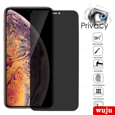 WUJU 2 chiếc Full màn Chống Nhìn Trộm Kính Cường Lực iPhone 11‑16 Pro, XS Max, XR, Air - Giá chỉ 59.000₫
