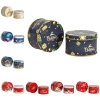 WUZIA Hộp thiếc đa năng Giáng sinh tròn, đựng trà kẹo bánh quy kim loại, 35.530₫ 4