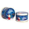 WUZIA Hộp thiếc đa năng Giáng sinh tròn, đựng trà kẹo bánh quy kim loại, 35.530₫ 9