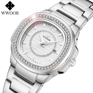 WWOOR Đồng Hồ Nữ Đính Đá Sang Trọng - Mẫu 8.874, Giá Ưu Đãi 369.600₫