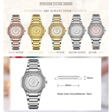 WWOOR Đồng Hồ Nữ Đính Đá Sang Trọng - Mẫu 8.874, Giá Ưu Đãi 369.600₫