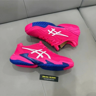 X2Man Giày Thể Thao Sneaker Asic FF3 Màu Hồng Xanh Chơi Tennis Pickleball Bóng Chuyền Cầu Lông - Giảm Giá 957k