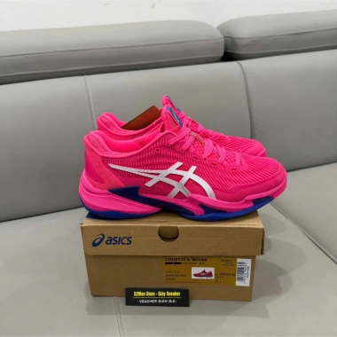 X2Man Giày Thể Thao Sneaker Asic FF3 Màu Hồng Xanh Chơi Tennis Pickleball Bóng Chuyền Cầu Lông - Giảm Giá 957k