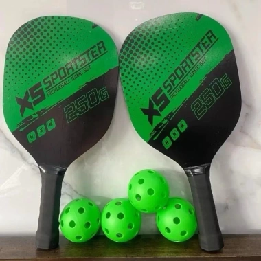 X5 SPORTSTER Bộ 2 vợt Pickleball 250g + 4 bóng, túi đựng – Luyện tập tiện lợi, bảo quản tốt, giá chỉ 189k 3 X5 SPORTSTER Bộ 2 vợt Pickleball 250g + 4 bóng, túi đựng – Luyện tập tiện lợi, bảo quản tốt, giá chỉ 189k 3