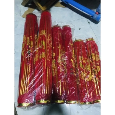 Xả 5 quả Đèn lồng trét 60cm chất liệu nhung - Giá ưu đãi 290.000₫