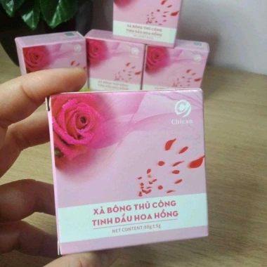 Xà Bông Hoa Hồng Pháp CHICAN 80g – Hương Nước Hoa Nhẹ, Da Mềm Mịn, Thơm Lâu, Tặng Túi Lưới – 50.000 VND 8