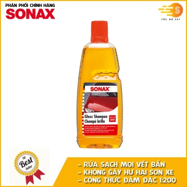 Xà bông rửa xe Sonax 1:200 đậm đặc 1L – Siêu sạch bóng, bảo vệ sơn, làm sạch nhanh 2