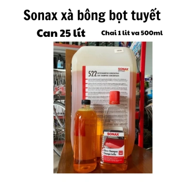 Xà bông Sonax bọt tuyết 500ml-1L - Giặt sạch xe máy, ôtô, xe điện, giảm 18% 6