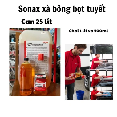 Xà bông Sonax bọt tuyết 500ml-1L - Giặt sạch xe máy, ôtô, xe điện, giảm 18% 9