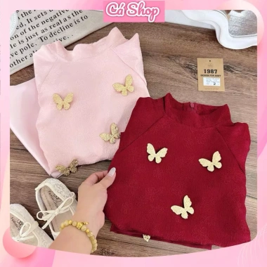 Xả CBL63 Set áo dài cách tân Châu Sa cho bé gái lễ tết, giá ưu đãi 50.000₫ 5