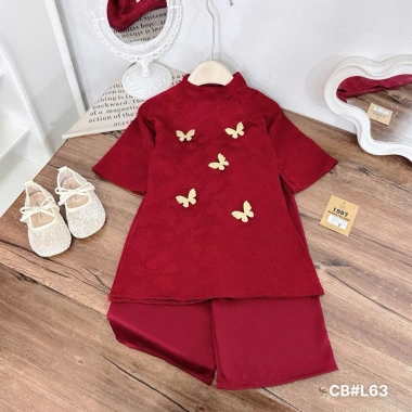 Xả CBL63 Set áo dài cách tân Châu Sa cho bé gái lễ tết, giá ưu đãi 50.000₫ 7