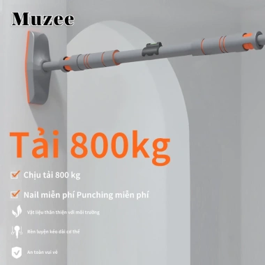 Xà đơn MUZEE đa năng treo tường gắn cửa, thanh xà tập thể hình tại nhà, 659.000₫