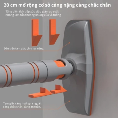 Xà đơn MUZEE đa năng treo tường gắn cửa, thanh xà tập thể hình tại nhà, 659.000₫