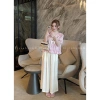 Xả hàng nghỉ Tết - Bộ lụa nơ mix và quần nhung HC Lụa xuông chuẩn L1, chỉ 199,000₫ 5