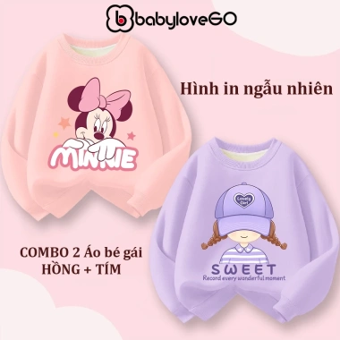 XẢ KHO Áo nỉ bé gái BabyloveGO - Sweater in hình dễ thương, giá chỉ 165.000₫ 7