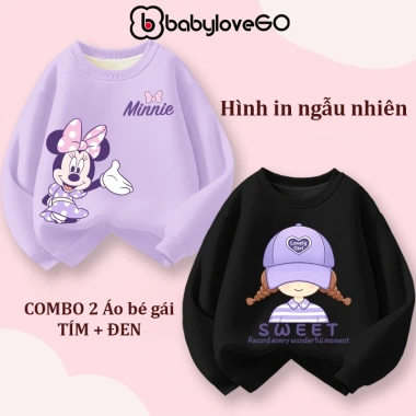 XẢ KHO Áo nỉ bé gái BabyloveGO - Sweater in hình dễ thương, giá chỉ 165.000₫ 8