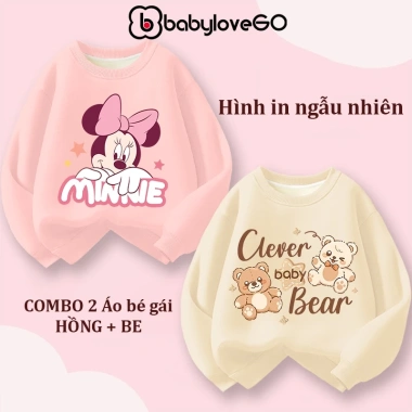 XẢ KHO Áo nỉ bé gái BabyloveGO - Sweater in hình dễ thương, giá chỉ 165.000₫ 9