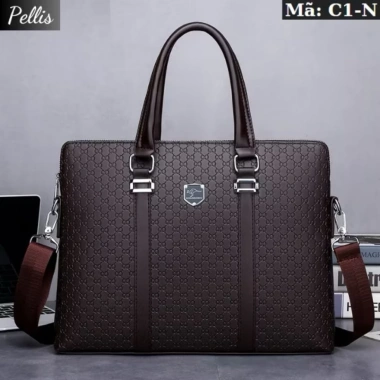Xả kho cặp sách da nam Quảng Châu chất liệu dày dặn, giá ưu đãi 325.000đ