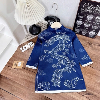 Xả kho CBL18 - Áo dài cách tân Long Vân cho bé trai lễ tết, giảm còn 99.900đ 10