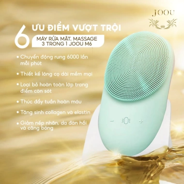 Xả kho có hạn: Máy rửa mặt JOOU M6 3 trong 1 - Làm sạch, massage, đẩy tinh chất 380.000₫ 6