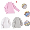 Xả kho giá sốc Áo giữ nhiệt unisex cho bé dài tay cổ 3 phân cotton 4C Hàn Quốc 20.000₫