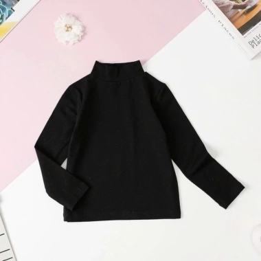 Xả kho giá sốc Áo giữ nhiệt unisex cho bé dài tay cổ 3 phân cotton 4C Hàn Quốc 20.000₫