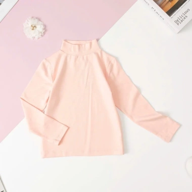 Xả kho giá sốc Áo giữ nhiệt unisex cho bé dài tay cổ 3 phân cotton 4C Hàn Quốc 20.000₫