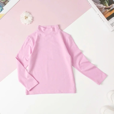 Xả kho giá sốc Áo giữ nhiệt unisex cho bé dài tay cổ 3 phân cotton 4C Hàn Quốc 20.000₫