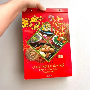 Xả Kho Lịch Bloc 2.026 20x30cm - Lịch Tết Món Ngon Giá Ưu Đãi 85.000₫ Giảm Giá 2