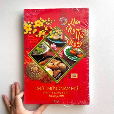 Xả Kho Lịch Bloc 2.026 20x30cm - Lịch Tết Món Ngon Giá Ưu Đãi 85.000₫ Giảm Giá 7
