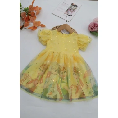 Xả kho Váy công chúa Elsa bé gái - Đầm thoáng mát, họa tiết dễ thương, chỉ 165.300 VND